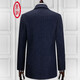 Ding Bronze Woolen Mabet For Men's Mid-Long Merdle d'âge du milieu Ménilèle Men de laine pour affaires Automne décontracté Autumn et hiver papa d'hiver Suit Navy Blue 170