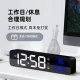BBA Jam Alarm Smart LED Musik Elektronik Pengisian Super Keras Lampu Malam Multi-fungsi Snooze Ruang Tamu Kamar Tidur Bisa Digantung Ukuran Besar Jam Meja Sentuh Putih Sederhana Diperpanjang