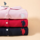 U.S.POLOASSN.polo shirt women's long-sleeved spring and autumn pure cotton long-sleeved T-shirt lapel T-shirt navy blue L