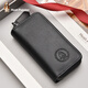 Xiabushi Bolsa de llave de gran capacidad Almacenamiento de la llave del automóvil Bolsa de cuero genuino universal Dos en uno [First Cape Cow Wide] One One