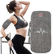BOSTANTEN mobile phone bag, running arm bag, sports fitness night running marathon, men's and women's morning running wristband mobile phone bag, gray