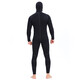 Swimming speed (Yon sub) YON SUB wetsuit one-piece thickened hooded wetsuit snorkeling suit 5mm winter swimming thermal suit cold-proof surfing suit black 5MM thickness XL