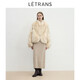 Letrans Yuanyi Monet Garden Импорт высококачественный Fox Fur V-образный выстрел с брызги с двухцветным пиджаком Bee Grey M