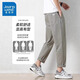 
Jeanswest casual pants men's spring and summer new trendy loose versatile nine-point men's pants thin cotton teen straight-leg pants 9904 gray-green L