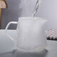 Wanjia full hand brewed coffee pot high borosilicate glass with scale sharing pot swirl texture cold brew American filter cup set [with 40 pieces of filter paper] 450ml sharing pot