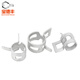 Baode Fengda Cro Elastic Clamp Stahlgürtel Hoop Feder Stahl Klemme Wasserrohröl Hoop 65 Manganstahl Klemme Q673 Rohrklemme M7.5x8x0.6 [50 Stück]