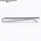 North Rap Martin Herren Krawattenclip Geometrische Muster Textur Geschenkbox Silber Schwarz