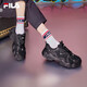 FILA Cat Claw Shoes 4th Generation Women's Shoes Dad Shoes Couples Sports Shoes Retro Fashion Casual Shoes Mesh Breathable Women's Black-BK 39