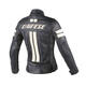 Dainese/Denis Lola 5 Damen-Klassiker Retro Casual Lederjacke, Motorrad-Frauen-Reitkleidung, Motorrad-Lederjacke 724/Black-Moonlight White (Lola D1) 40