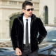 Jiubinbao winter mink coat men's whole mink imported from the United States velvet men's fur coat short hooded gray #25