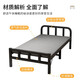 Wankun Klappbett Einzelbett Haus Mittagspause Einfaches tragbares Mietbett Holzbrett ein Nickerchen Eisenbett Campbett 70 cm breit [weicher Beutel Kopf verdickter Rahmen]