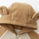 Mini Bala autumn new anti-static jacket for boys and girls, baby plush jacket, fleece jacket, light khaki 50307 130