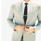 
CHALES KIMO Silver Tie Clip Men's Formal Clip Fixed Pin 5.5*0.5 07-Tie Clip