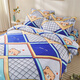 Boxingna Jiangsu nantong lit quatre pièces épaissis de lit à poils épaissis de couette de couette princesse couverture de courtepointe printemps et d'été Double litière de mariage poudre de lit 1,5 m de lit à quatre pièces couvercle-quilt 200 * 230 cm