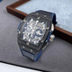 [Second-hand 99 new] Hublot/HUBLOT Soul BIG BANG series automatic machinery Swiss men's watch barrel type hollow waterproof luminous luxury goods 641.CI.7170.LR ceramics