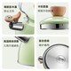 SUPOR kettle 304 stainless steel whistle kettle hot water kettle boiling water compound bottom induction cooker gas universal whistle stainless steel kettle green 2.5L