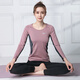 Sporn Yoga Wear Suit Women's Long Sleeve Autumn and Winter New Large Size Pilates Professional Training Wear Running Sports Fitness Top Mint Green Top + Leg Shaping Pants (Two-piece Set) L 100-120Jin Jin is equal to 0.5 kg