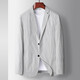 Walker Shop casual suit men's spring and summer thin micro-elastic luxury business suit middle-aged and young people's anti-wrinkle-free stool jacket Blue XL (180) Recommended 145-160Jin [Jin equals 0.5 kg]
