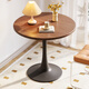 Zhuobo round table dining table round table side table coffee table coffee table reception table BQT02 walnut color 60cm