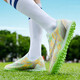 
ZEZUU low-top football shoes for men and women TF broken nails children AG long nails adult boy artificial grass training shoes 761D green broken nails 40