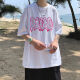七分袖t恤男ins潮牌港风情侣宽松衣服半袖潮流夏季oversize国潮体恤SN1156 695深蓝 M 【收藏优先发货】