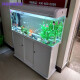 Fish tank aquarium small and medium-sized glass goldfish tank living room home desktop ecological small fish tank black 60*30*50 single tank