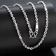 Jamie Pt950 platinum necklace for women, fashionable flash O-shaped chain, versatile platinum pendant, platinum necklace for women, clavicle chain, length 55cm, weight about 15.3-15.45g