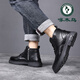 Pecker Chaussures pour hommes, bottes Martin pour hommes, Chaussures en coton à hauts hauts en laine chaude et hiver