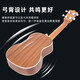 Farlleyna Ukulele Femenino Estudiantil de nivel de entrada para principiantes Avanzados Guitarra pequeña para niños Modelo infantil de 21 pulgadas [regalo] 23 pulgadas
