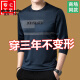 皮尔卡丹（pierre cardin）桑蚕丝长袖t恤男士圆领卫衣男春秋装上衣新款潮流体恤打底衫中年T 上青671款 春秋款 XL 175(140斤-160斤)