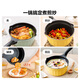 Beiding (Buydeem) small milk pot and food supplement pot, baby non-stick pot, baby cooking noodles, hot milk, boiled eggs, hot oil, small pot for one person, small goose yellow, non-stick milk pot 20cm