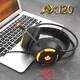 AJAZZ mechanical keyboard and mouse set e-sports three-piece set headphones chicken-eating macro gaming computer laptop desktop luminous peripheral mechanical keyboard and mouse set