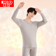 Hongdou underwear men's autumn clothes and trousers pure cotton suit round neck cotton sweater thin base thermal underwear