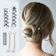 Goody hair twist artifact spiral hairpin ball head lazy commuter hair fixing invisible hairpin hairpin headwear 2 pack