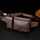 Tianzhuan MUGAR walking bag fashionable chest bag waist bag men's multi-functional large-capacity mobile phone bag crossbody shoulder HB008 brown large size