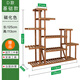 Rice Helper Solid Wood Flower Rack Outdoor Balcony Flower Pot Rack Indoor Floor Plant Rack Pot Rack Multi-layer Bonsai Rack S Basic Style [Reinforced Style] (Refer to Figure 2)