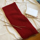 Tuzun scarf hand-knitted DIY gift for boyfriend and girl yarn ball 8 strands lover milk cotton cross flower scarf material package rust red 4 ball yarn + bamboo needle + tutorial