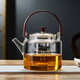 Mesni glass tea brewing pot, spray tea steaming pot, steaming and boiling one-piece teapot, kung fu tea set, steaming and boiling one-piece pot