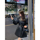 Yu Jin Black PU Lederanzug Jacke für Frauen 2024 Frühlings- und Herbst neu