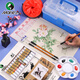 Marley Chinese painting paint box 12 colors 12ml ink painting landscape painting set brush ink bucket pen holder color palette felt rice paper tool box Chinese painting paint set