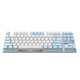 Black Jue (AJAZZ) 87-key mechanical keyboard Bluetooth wireless three-mode game office typing desktop computer laptop portable charging male and female wired LOL chicken e-sports mouse set blue axis blue white light (2.4G wireless + Bluetooth + wired)