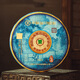 Chinese Tea Pu'er Tea 2022 Blue Print Round Tea Pu'er Raw Tea Class Zhang Yiwuba Nuo Sanfeng Paired Cake Tea 400g
