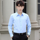 
Zuo Shangniao long-sleeved shirt men's summer thin slim solid color work professional formal wear casual Ai Tao top slim inch clothes white single piece XL-suggested 105-125Jin [Jin equals 0.5 kg]