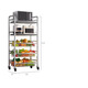 Taodehao stainless steel kitchen rack floor-standing multi-layer movable vegetable basket for fruit and vegetable storage rack trolley three layers丨three baskets without plates stainless steel