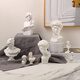 Nordic imitation plaster head figure Venus David statue mini resin sculpture art decoration small ornaments Apollo mini model