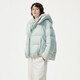Tambor down jacket women's short detachable hood fashion large silhouette autumn and winter coat thick 530368D frost blue 170