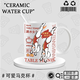 Xianbang pan zhanle même tasse de soleil yingsha wang chuqin médaille d'or en céramique périphérique tasse petit déjeuner à l'eau tasse de café