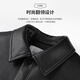 Dances with Wolves Goose Down Liner Lapel PU Jacket Men's 2025 Autumn and Winter New Casual Composite Leather Men's Jacket 1033 Black 001 S (165)