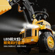 Mom and Dad Excavator toy car Children can sit on people boys remote control electric excavator large-sized engineering car with push handle