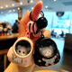 Cartoon Glühen Rucksack Kätzchen Bär Keychain Kreative Schoolbag Hängende Dekoration Dragon Boat Festival Geschenkdekoration Nachtlicht leuchtend Kätzchen in Pink Schoolbag